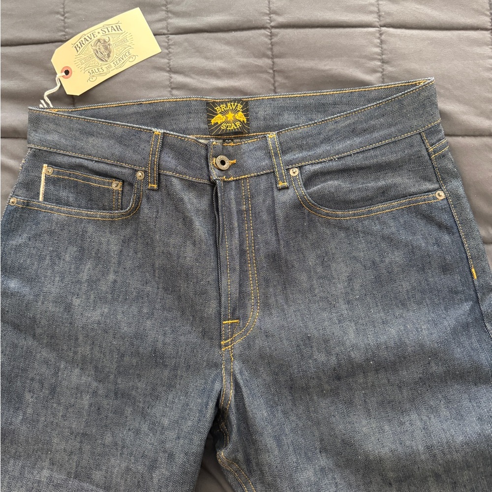 Brave Star “The Strongman” 14oz Green Dragon Japan Salvage Denim (Brand New)